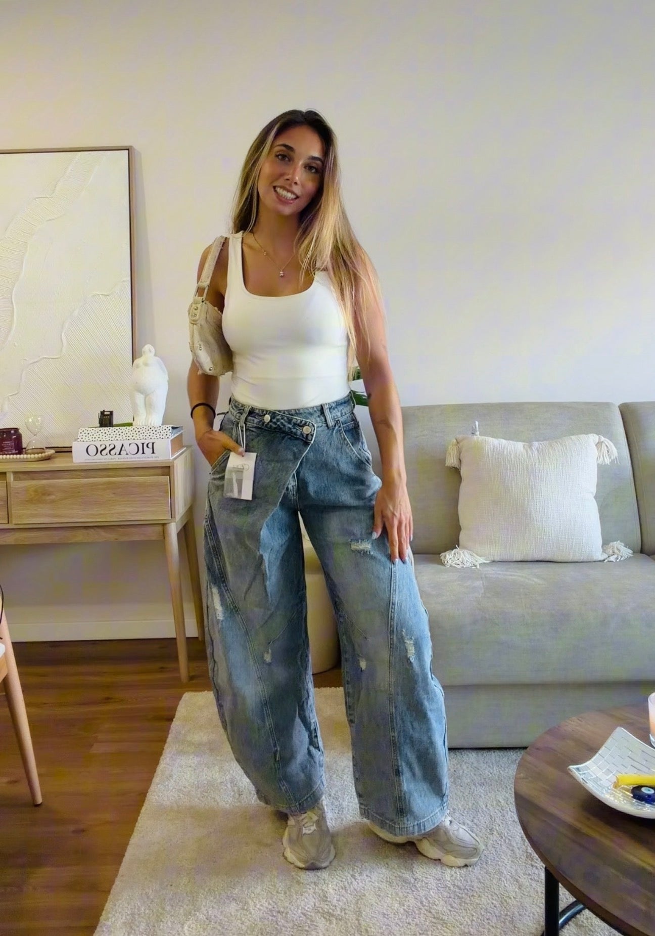 Calça Cruzada Baloon