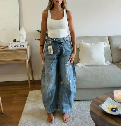 Calça Cruzada Baloon